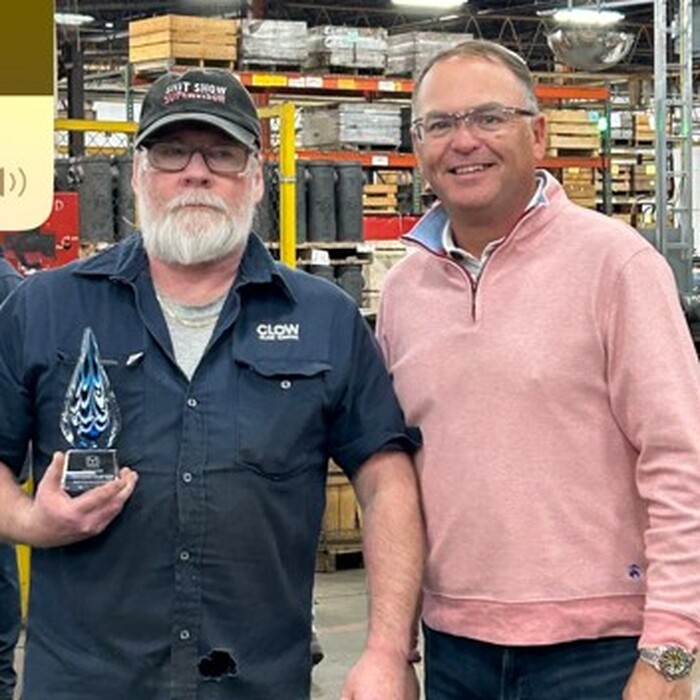 Rick Clayton receives 2024 McWane Canada Volunteer Award