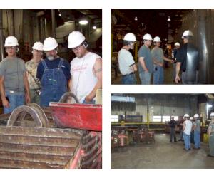 Clow Valve offre des visites de l'usine de moulage et de l'atelier d'usinage aux membres de l'équipe