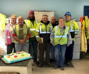 Pictured L-R: Colleen Kaulius, Manuel Couto, Hansel Conway, Luis Andia, Ricky Eichelberger, Dawn Lawrence and Bill Cochran